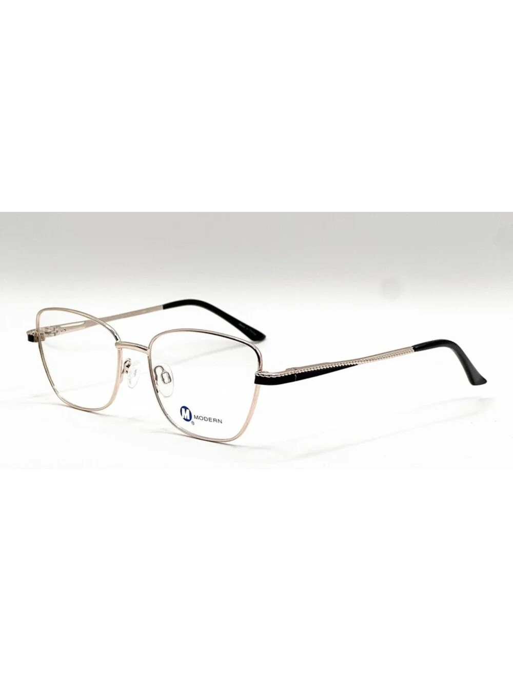 Modern Catherine Gold Black Cat Eye Authentic Eyeglass Frames 54-17-140